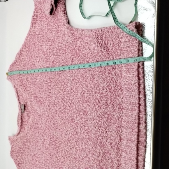 Chico's sweater raspberry pink and white dolman style size 3 XL 16 - Picture 8 of 10